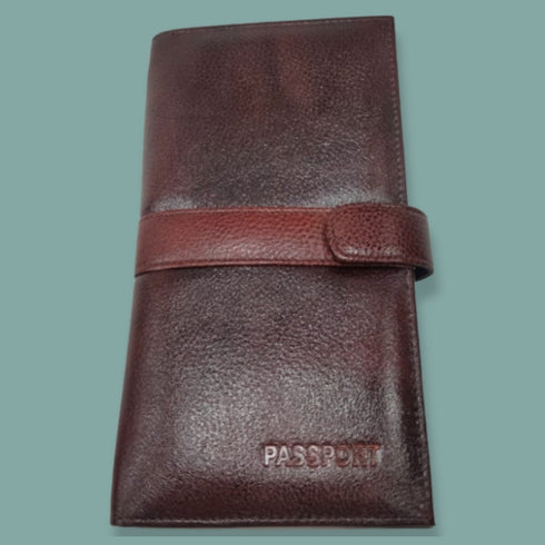 Starco Genuine Leather Travel Passport Cover-3